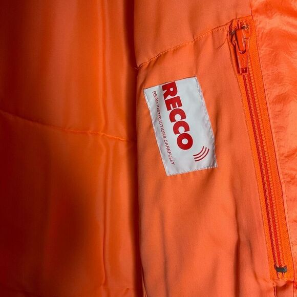 Vintage Obermeyer Sport Ski Jacket Large Neon Snow Coat Outdoor 90s Y2K Winter - Picture 5 of 14